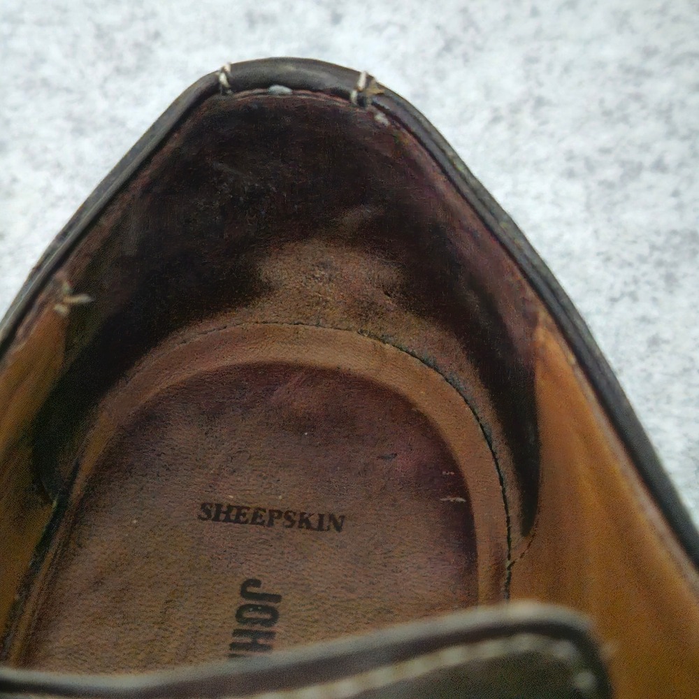 Johnston & Murphy Conard Black Leather Cap Toe Oxford Dress Shoes Mens 9.5 - Picture 10 of 10